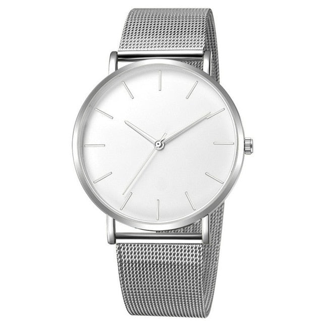 Simplicity Modern Quartz Watch Women Mesh Stainless Steel  display picture 3