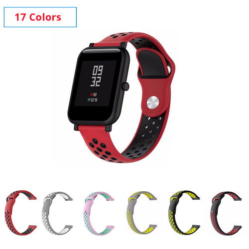 17 Colors Silicone band for Amazfit Bip Replace for Xiaomi Huami Amazfit Band Bracelet Huami Amazfit Bip Bit Wrist Strap 20mm